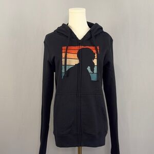 Port and Company Black Hoodie with Graphic Design